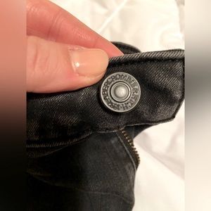 Abercrombie High-Waisted Faded Black Jean